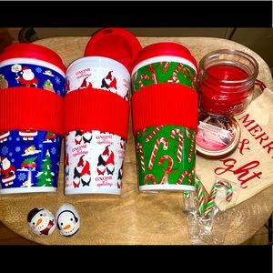 NWT MIX & MATCH Holiday Tumbler + Candle w/Bag